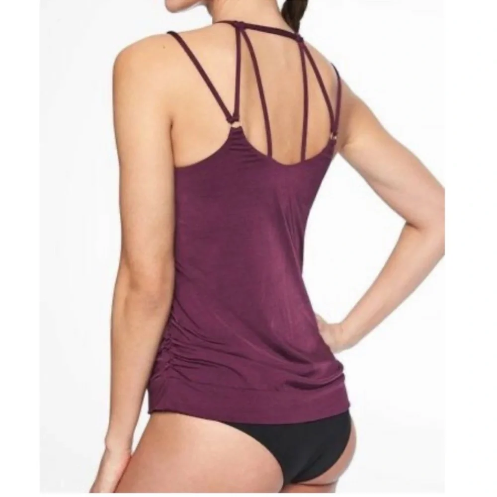 Athleta Aqualuxe Blousy Tankini Top - Picture 14 of 14